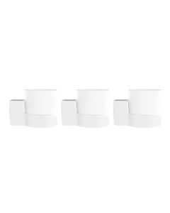 SONGCHEER - Soporte de pared para estante exterior Tp Link Deco X20 X50 X60 X55 Deco Mesh WiFi 6 Soporte de enrutador WiFi, organizador de cables con kit de montaje de tornillos (paquete de 3)