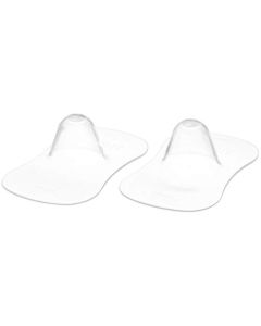 Philips Avent SCF153/01 - Set de 2 pezoneras de silicona diseñado para favorecer el enganche, con funda de transporte higiénica, talla S (15 mm)