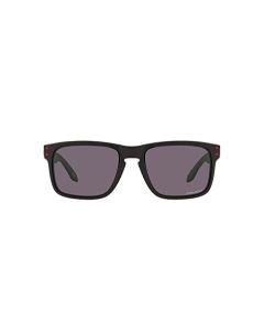 Oakley Holbrook Iridio Sport anteojos de sol, Matte Black/Positive Red Iridium, Talla unica