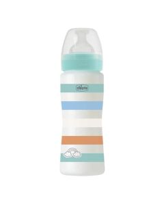 Chicco Biberón Anticólico Well Being 330 ml Verde
