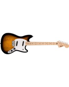 Squier Sonic Mustang Guitarra eléctrica, con 2 años de garantía, 2 colores, diapasón de arce