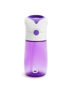 Munchkin Flip and Go Tritan - Taza de pajita, 12 onzas, color morado