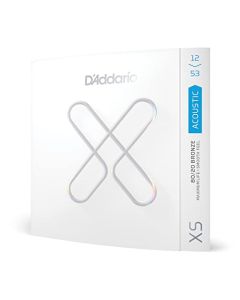 D'Addario Cuerdas de guitarra XSABR1253 con revestimiento de bronce XSABR1253 - Mayor resistencia a la rotura con estabilidad de afinación - Para guitarras de 6 cuerdas - Luz 12-53