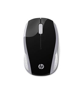 HP Mouse inalámbrico 200, 2.4 Ghz, Conectividad 10 mts, Pilas AAA, Windows, MAC OS, Chrome OS, Plata claro, 2HU84AA