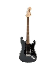 Squier Affinity Series Stratocaster Guitarra eléctrica, con 2 años de garantía, Charcoal Frost Metallic, Laurel Diapasón