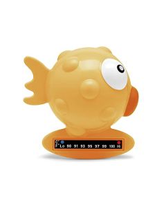 CHICCO, Termómetro para Baño, Pez, Color Naranja