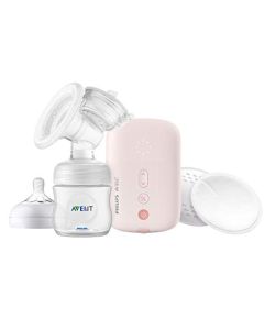 Philips Avent Extractor de Leche Eléctrico, Ultra Suave, Tecnología Natural Motion, Extractor de leche Materna, Silencioso, Biberón y Pads de Lactancia, SCF395/11