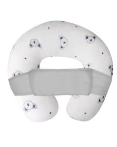 CHIQUI MUNDO Almohada de Lactancia Multiusos para Bebé Posicionador para Embarazo Funda Doble Vista Removible 100% Microfibra (Incluye Sujetador).