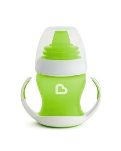 Munchkin - Taza de entrenamiento de transición suave, 4 oz, color verde