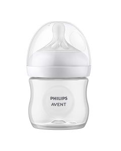 Philips Avent Biberón Natural Response│con válvula anticólicos│4 oz/125 ml│0 m+│Flujo 2 Lento│1 pzs│SCY900/01
