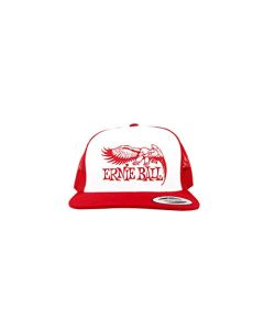 Ernie Ball Red with White Front and Red Ernie Ball Eagle Logo Hat