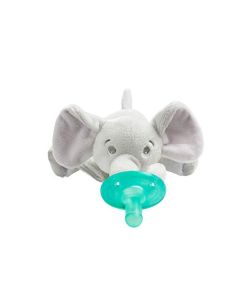 Philips Avent Soothie SCF347/01 - Chupete para bebé (0 m, jirafa), Estándar - Elefante, Elefante, 0-3 meses