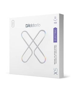 D'Addario Cuerdas para guitarra eléctrica recubiertas XS Nickel, calibre medio, 11-49, 3-Pack