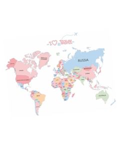 UKCOCO Mapamundi etiqueta de la pared del mapa del mundo etiqueta del mapa del mundo pegatinas etiqueta de la habitación calcomanías de pvc apliques Pegatina de pared Recamaras