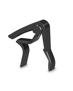Arieta Capo Traste de Guitarra Acústica/Eléctrica /Bajo. Guitar Capo. Capotraste con Almohadilla Acolchonada para Protección de tus Instrumentos Musicales. Abraza Traste. Disponible en 4 Diseños. (Negro)