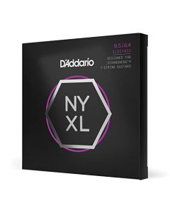 D'Addario NYXL09564SB, Nickel Wound, Strandberg 7-String, Super Light Plus, 095-64
