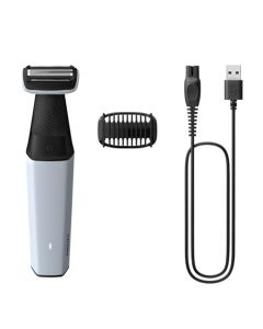 Philips Bodygroom Series 3000 Afeitadora Corporal con 1 peine recortador extraíble de 3mm, para zonas sensibles e íntimas, BG3007/01