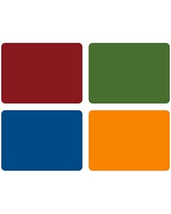 gasaré, Juego de 4 Manteles Individuales de Silicona, Antideslizantes, Faciles de Limpiar, Resistente al Calor, Flexibles, 20% Mas Gruesos, 40.6 x 30.4 cm x 1.1mm, Multicolor