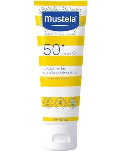 Mustela Loción Solar De Alta Protección FPS 50+, 40ml