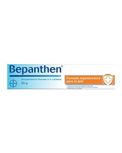 Bepanthen Pomada Regeneradora, Crema Hidratante para Regeneración de la Piel, Dexpantenol 5% Cutánea, 30g