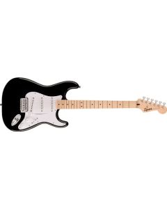 Squier Sonic Stratocaster Guitarra eléctrica, con 2 años de garantía, diapasón de arce, golpeador blanco