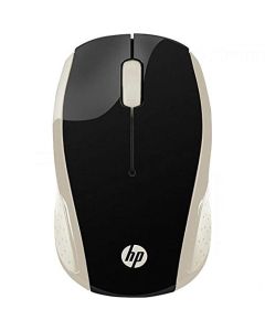 HP Mouse Inalámbrico HP 200, Conectividad de 10 mts, 2.4 GHz, Windows/MAC OS, Ambidiestro, Dorado (2HU83AA)