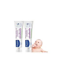 Mustela Crema Contra Rozaduras 1-2-3 con Oxido de Zinc para Todo Tipo de Piel, 2 unidades de 165 gramos cada una
