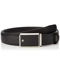 Montblanc Cinturón clásico para mujer, color negro, 120