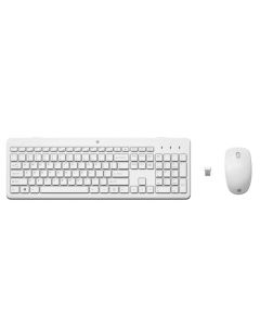 HP Combinación de Teclado y Mouse inalámbrico 230, Blanco, 3L1F0AA