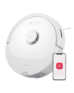 roborock Q8 MAX Robot Aspirador y trapeador, 5500 Pa de Fuerte succión, navegación Lidar, Evitar obstáculos, mapeo de Varios Niveles, Perfecto para Pelo de Mascotas,Blanco