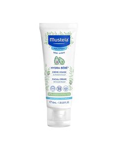 Mustela Hydra Bebe Face Cream - Daily Baby Moisturizer with Natural Avocado, Jojoba Oil, 1.35 Fl Oz