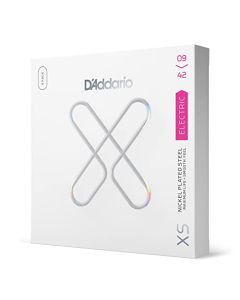 D'Addario Cuerdas para guitarra eléctrica recubiertas XS Nickel, calibre superfino, 09-42, 3-Pack