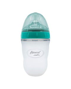 Evenflo, Advanced By Biberón Soft & Natural, Silicón, Baby Boys, Teal, 1 Unidad Paquete De