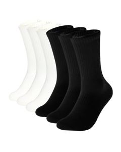 UIGA - Calcetines de vestir para hombre, calcetines de algodón para hombre, color sólido, fino y control de mosquitos, caja de regalo, 6 pares