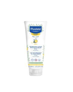 Mustela Baby Nourishing Lotion – Daily Body Lotion for Dry Skin - with Natural Avocado, Cold Cream & Beeswax - 6.76 fl. oz.
