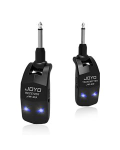 JOYO - Sistema de Guitarra inalámbrico de 2,4 GHz, 4 Canales, Receptor transmisor inalámbrico de Audio Recargable para Instrumentos eléctricos de Guitarra y bajo (JW-03)