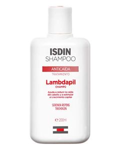 ISDIN Lambdapil, Champú Anticaída, Ayuda a Reducir la Caída del Cabello y Estimula el Crecimiento Capilar, 200ml