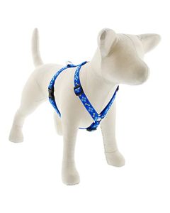 Lupine 3/4 Inch Dapper Dog Roman Dog Harness, Azul Royal, 3/4"W; 20-32" Girth