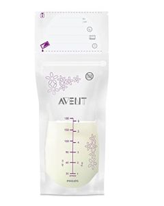 Philips Avent Bolsas Preesterilizadas para Leche Materna │Almacena, Congela y Conserva │180 ml•25 pzs│SCF603/25