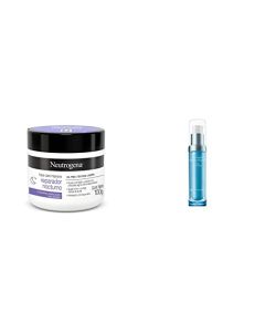 Crema Hidratante Facial Reparador Nocturno Neutrogena Face Care Intensive Colageno 100g + Suero Hidratante Facial Hydro Boost 30 ml