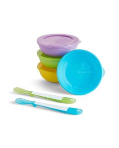 Munchkin Plato Love A Bowls, 4 Piezas, Multicolor