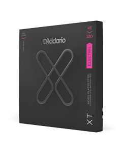 D'Addario XTB45100, XT Bass Guitar Strings Nickel Plated Steel, Regular Light, Long Scale, 45-100
