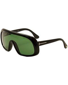 Tom Ford Sven Sunglasses FT0471 01N, Black Frame, Green Lens, One Size