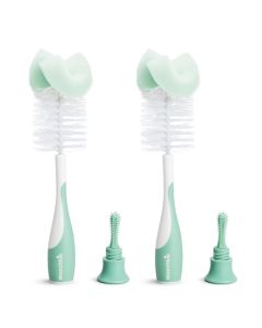 Munchkin® Sponge™ - Cepillo para Polvo para Botellas, Paquete de 2, Color Verde