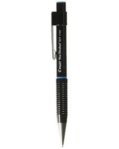 Pilot lapicero mecánico The Shaker, minas 0.7 mm., cuerpo color negro, acentos azules, blíster con 1 pieza.