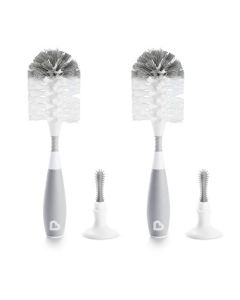 Munchkin Cepillo para botellas de cerdas gris, 2 unidades