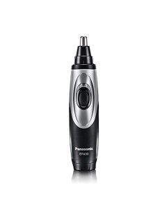 Panasonic recortador de pelo de nariz y oreja ER430K, sistema de limpieza al aspiradora, para hombres, húmedo/seco, funciona con pilas