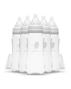 Evenflo Feeding Premium Proflo Venting Balance Plus Standard Neck Baby, Newborn and Infant Bottles - Developed by Pediatric Feeding Specialists - 9 Ounce (Pack of 6)