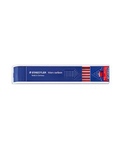 Staedtler Mars Carbon Lead - Plomo (2 mm, 12 unidades), color rojo