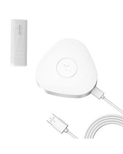 Rounkin - Cargador inalámbrico compatible con Sonos Roam Gen 2nd/1st, base de carga magnética, base de carga para altavoz Bluetooth portátil para Sonos Roam SL (blanco)